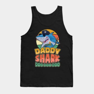 Police Daddy Shark Doo Doo Doo Tank Top